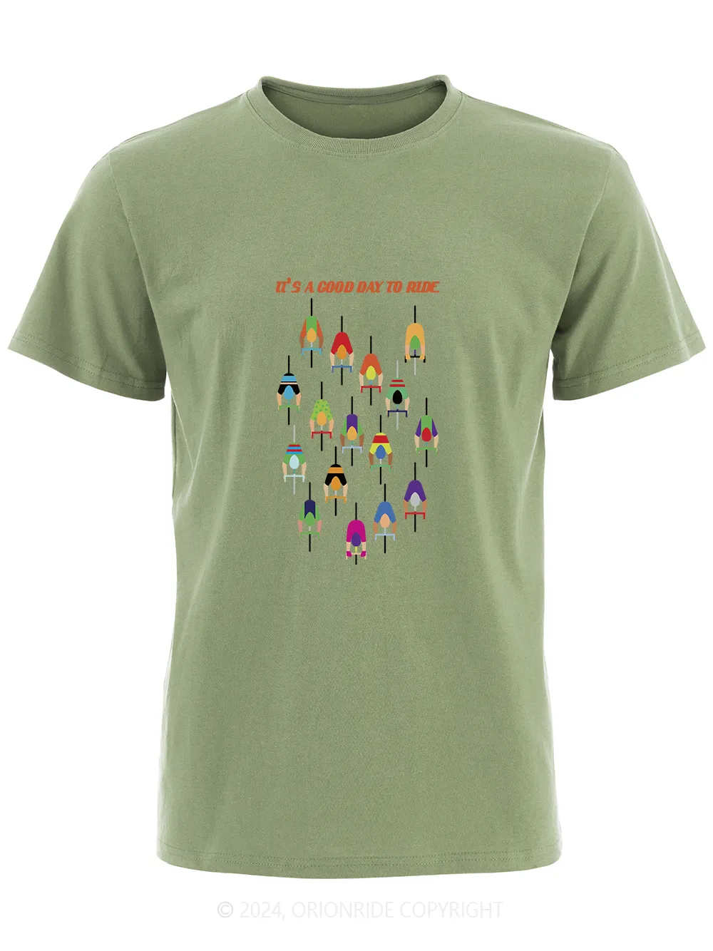 Orionride Short Sleeves Good Day to Ride Bike T-Shirt sold by Orionride product image thumbnail 2