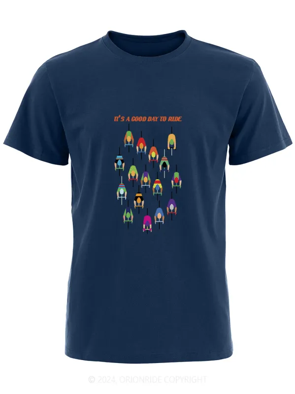Orionride Short Sleeves Good Day to Ride Bike T-Shirt sold by Orionride