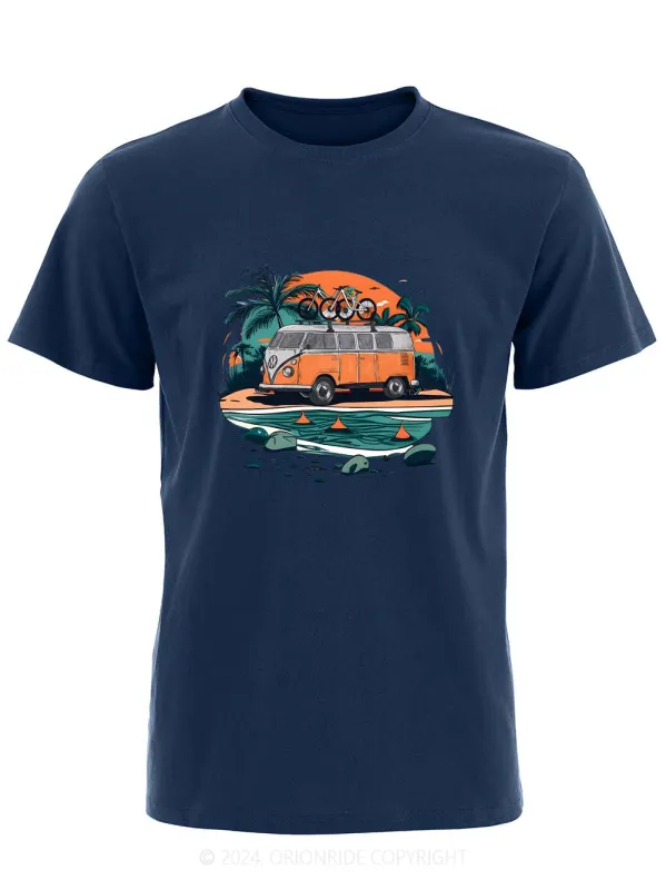 Orionride Short Sleeves Beach Retro Car Bike T-Shirt sold by Orionride