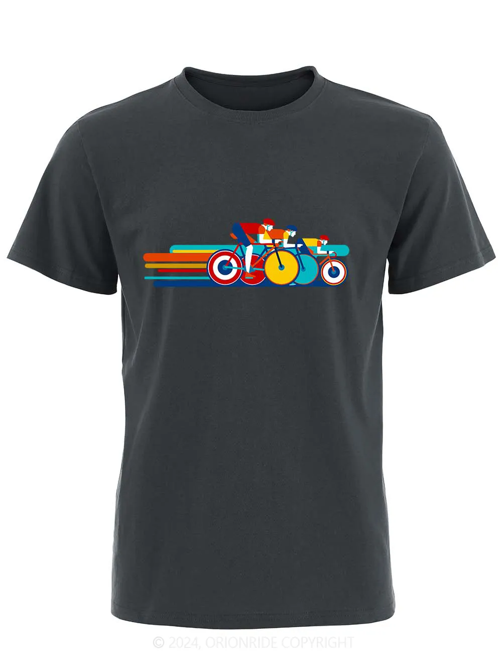 Orionride Short Sleeves Color Bar Cycling Bike T-Shirt sold by Orionride product image thumbnail 5