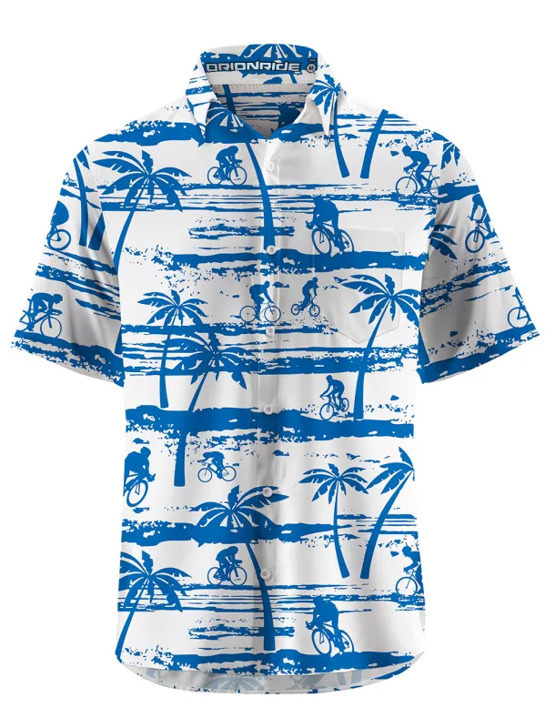 Orionride Short Sleeves Palm Trees Zipper Pockets Ultra Lightweight Gravel Shirt sold by Orionride