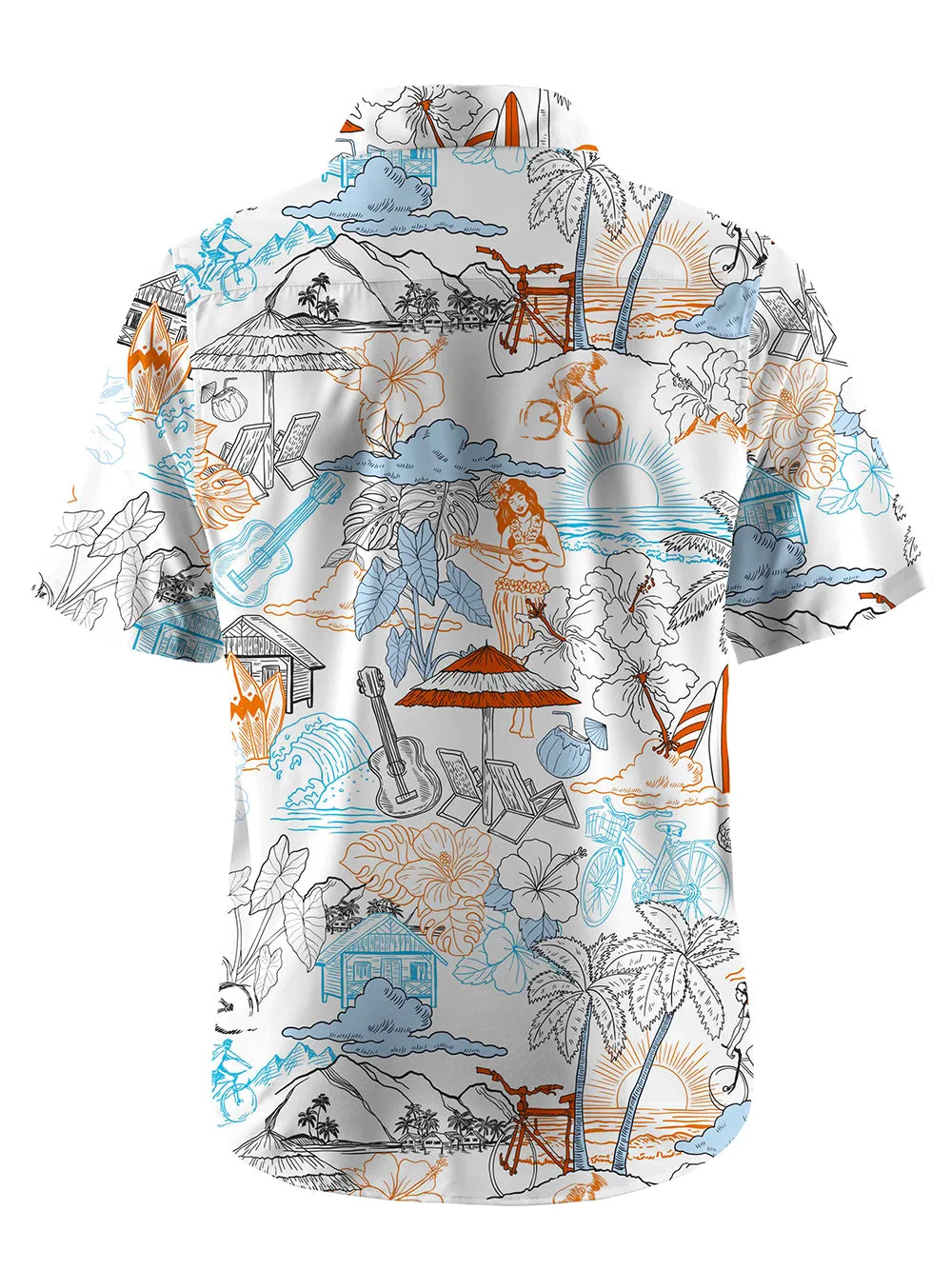 Orionride Short Sleeves Hawaiian Style Zipper Pockets Ultra Lightweight Gravel Shirt sold by Orionride product image thumbnail 5