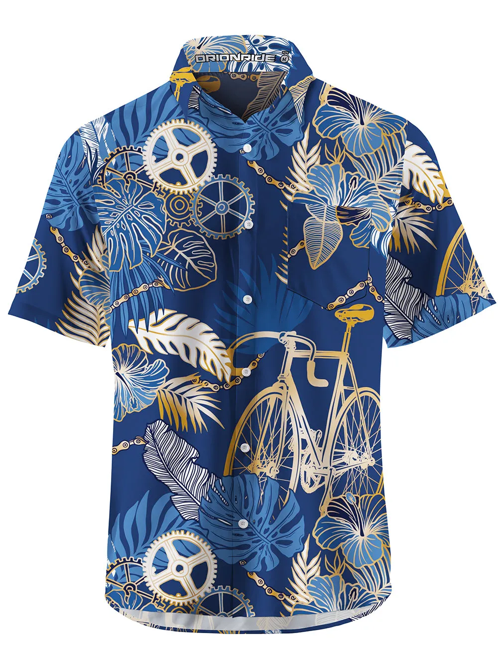 Orionride Short Sleeves Hawaiian Plants Zipper Pockets Ultra Lightweight Gravel Shirt sold by Orionride