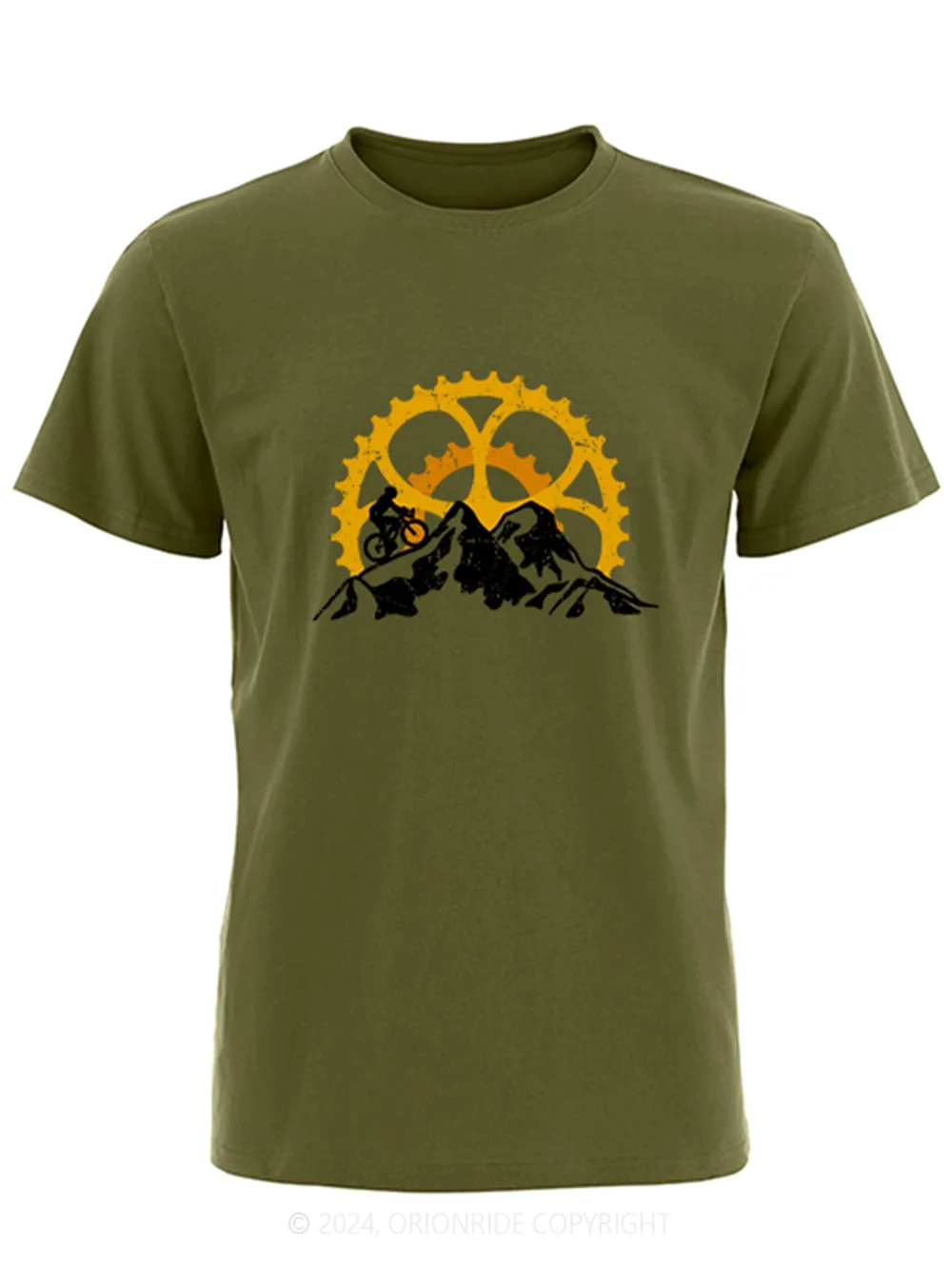 Orionride Short Sleeves Gearwheal Bike T-Shirt sold by Orionride product image thumbnail 2