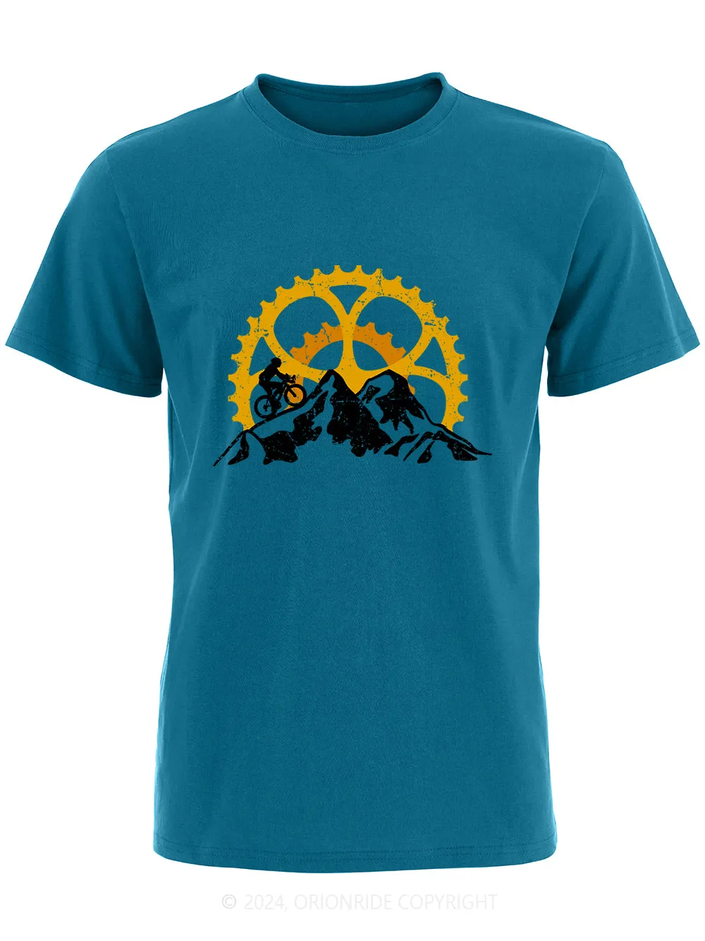 Orionride Short Sleeves Gearwheal Bike T-Shirt sold by Orionride product image thumbnail 4
