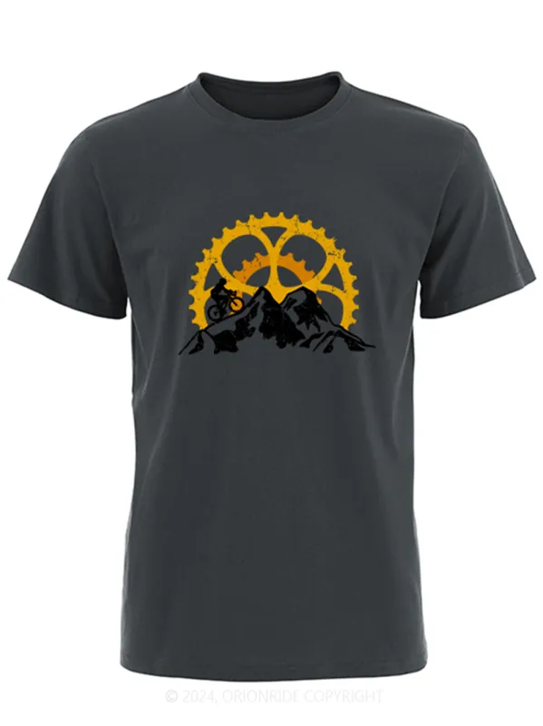 Orionride Short Sleeves Gearwheal Bike T-Shirt sold by Orionride