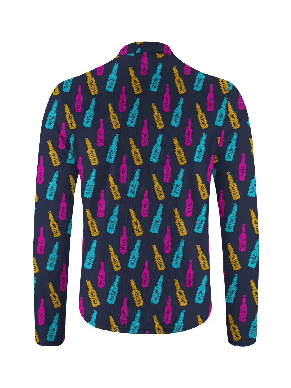 Orionride Bicycle Beer Long Sleeve Half Zipper Mountain Bike Jersey sold by Orionride product image thumbnail 2