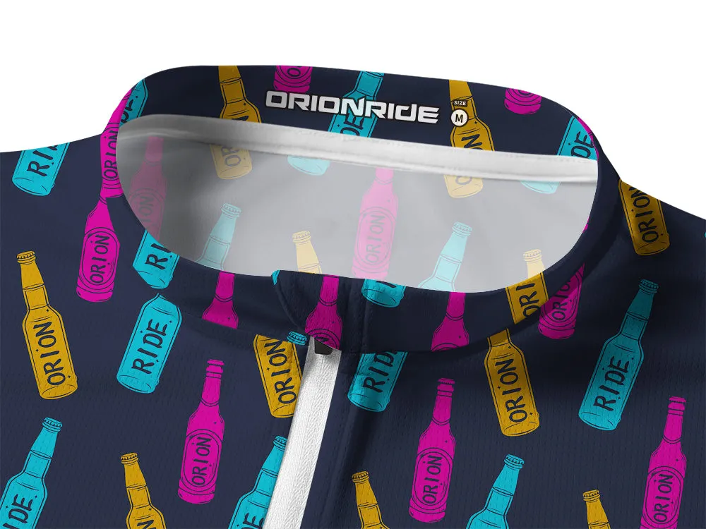 Orionride Bicycle Beer Long Sleeve Half Zipper Mountain Bike Jersey sold by Orionride product image thumbnail 3