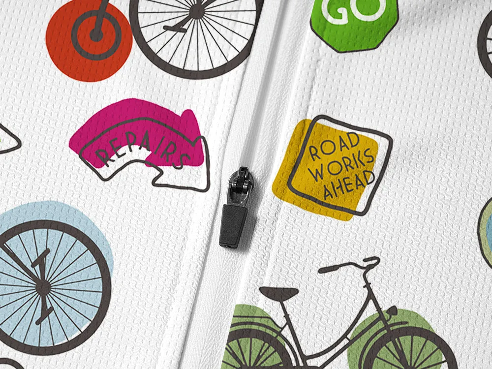 Orionride Go Ride A Bike Long Sleeve Half Zipper Mountain Bike Jersey sold by Orionride product image thumbnail 4