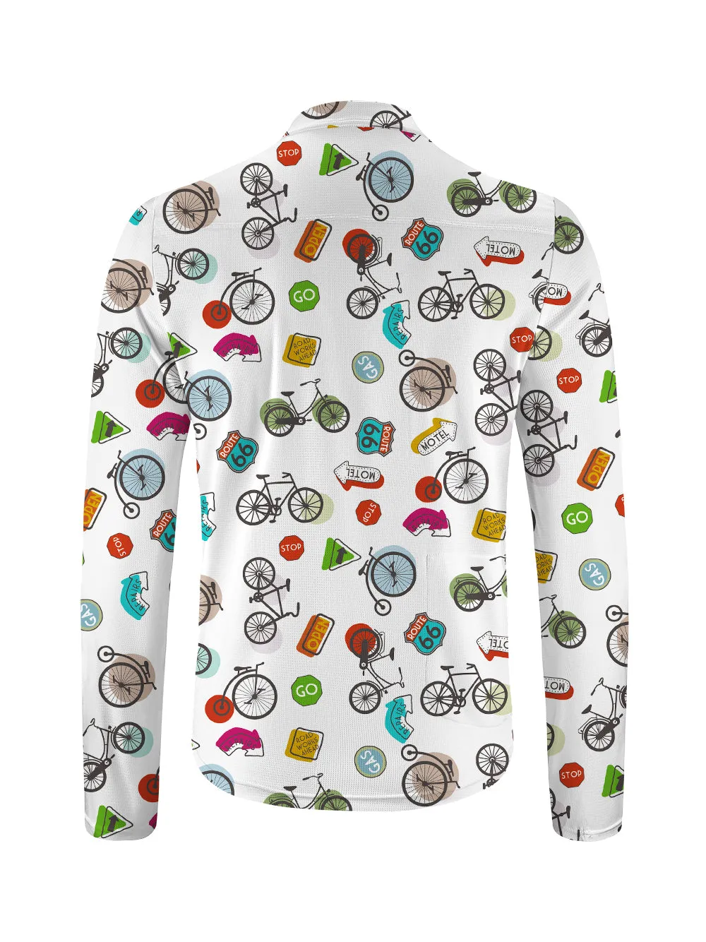 Orionride Go Ride A Bike Long Sleeve Half Zipper Mountain Bike Jersey sold by Orionride product image thumbnail 2