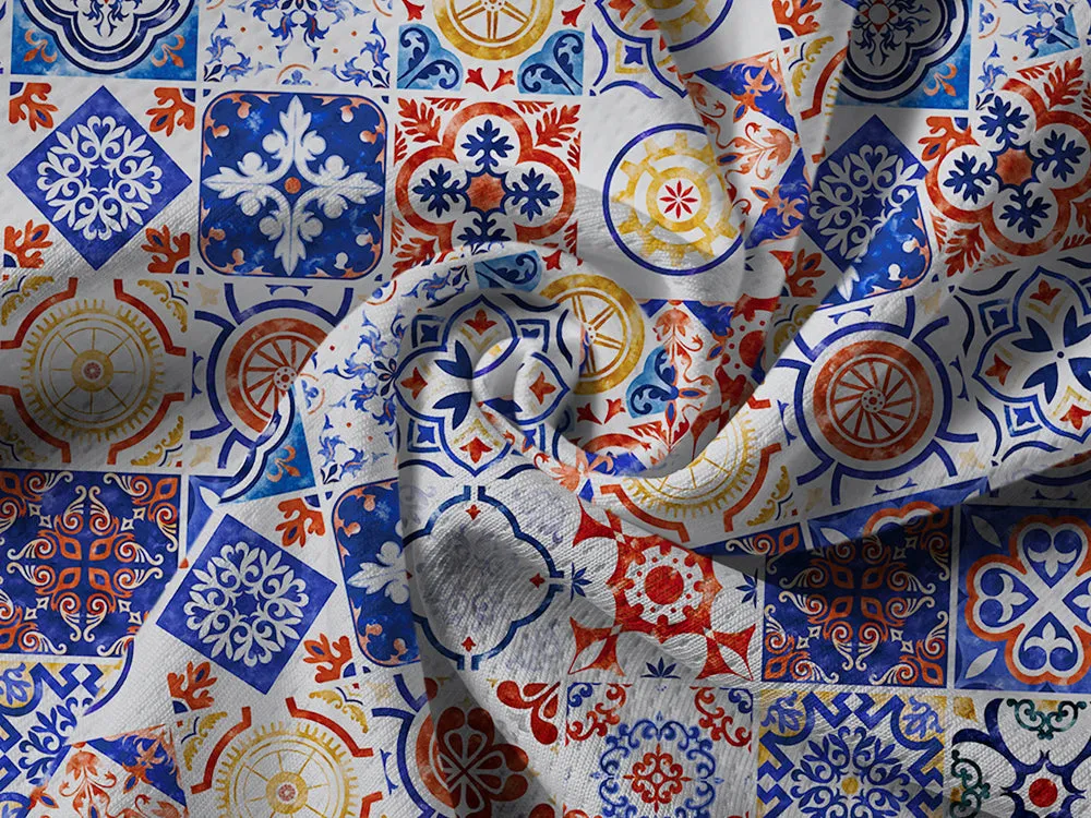 Orionride Flower Tiles Long Sleeve Half Zipper Mountain Bike Jersey sold by Orionride product image thumbnail 5