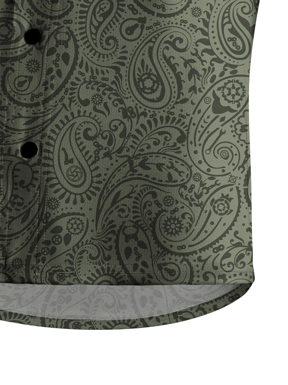 Orionride Lush Cashew Flowers Men's Stretchy Breathable Long Sleeve Gravel Shirt sold by Orionride product image thumbnail 5