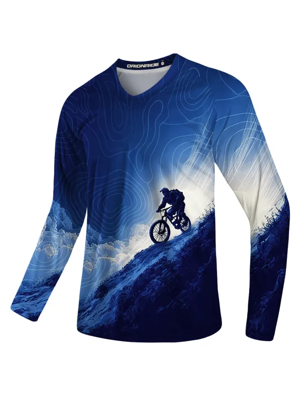 Orionride Clear Sky Long Sleeve Downhill Jersey made by Orionride