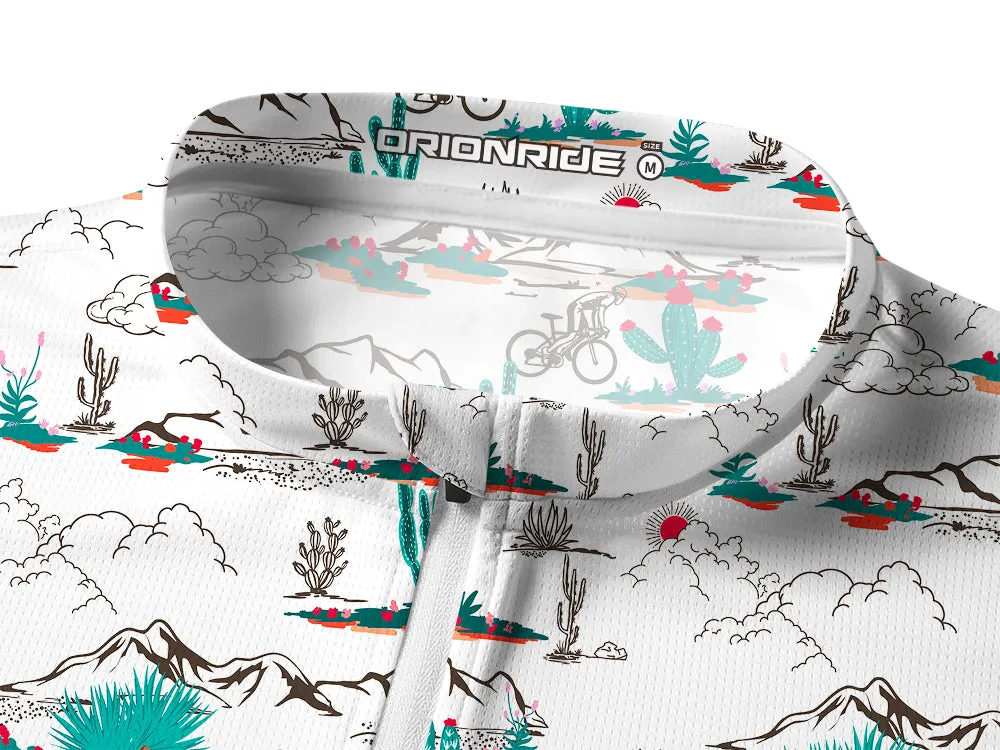 Orionride Cactus Cycling Long Sleeve Half Zipper Mountain Bike Jersey sold by Orionride product image thumbnail 3