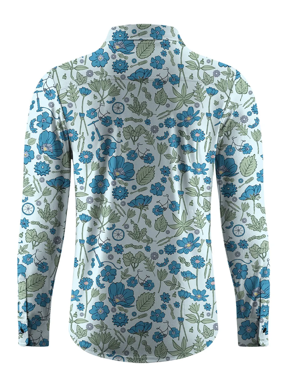 Orionride Garden Path Men's Stretchy Breathable Long Sleeve Gravel Shirt sold by Orionride product image thumbnail 4