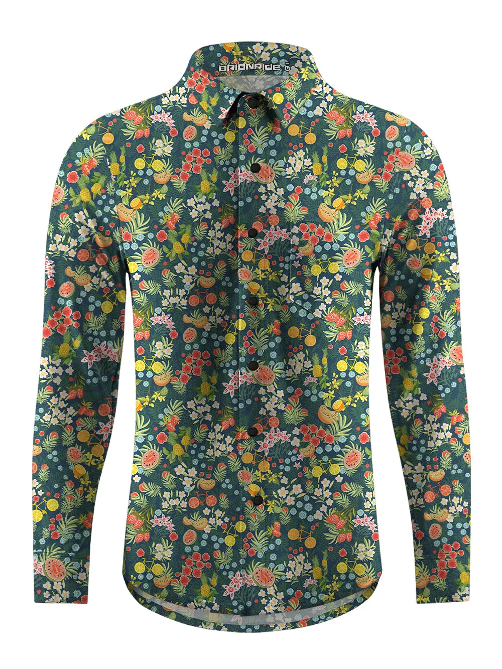 Orionride Juicy Fruit Men's Stretchy Breathable Long Sleeve Gravel Shirt sold by Orionride