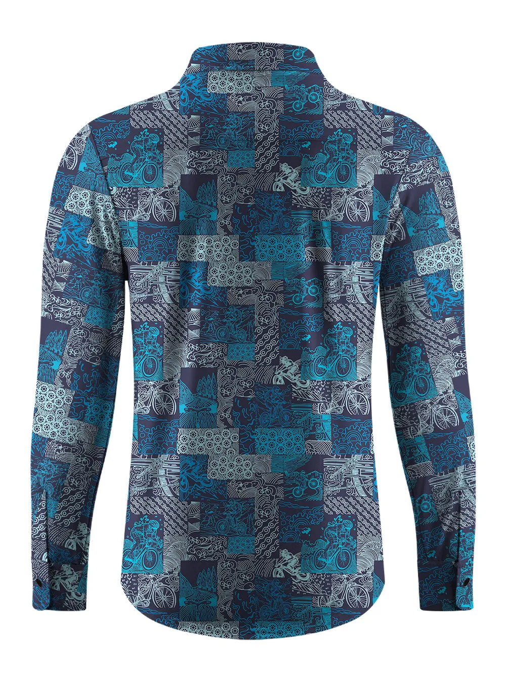 Orionride Fun Ride Men's Stretchy Breathable Long Sleeve Gravel Shirt sold by Orionride product image thumbnail 4