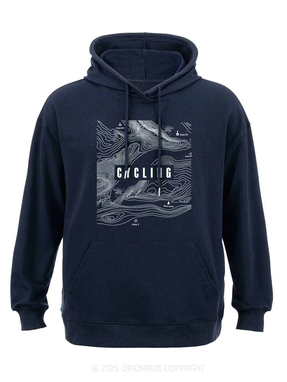 Orionride Mountain Contour Lines Classic Hoodie sold by Orionride