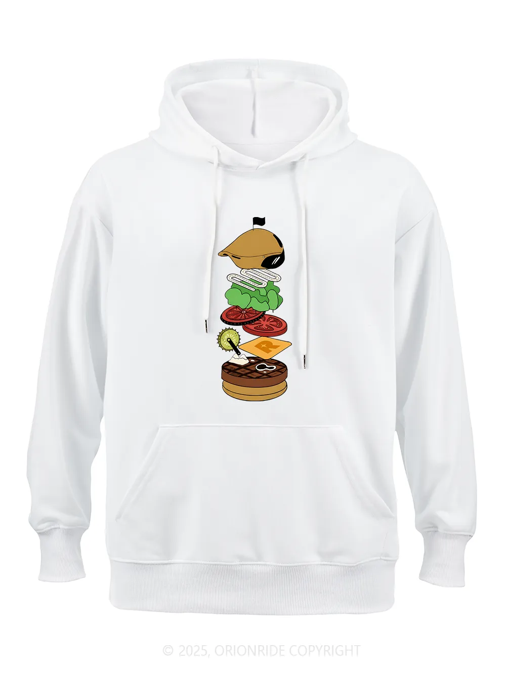 Orionride Delicious Burgers Classic Hoodie sold by Orionride