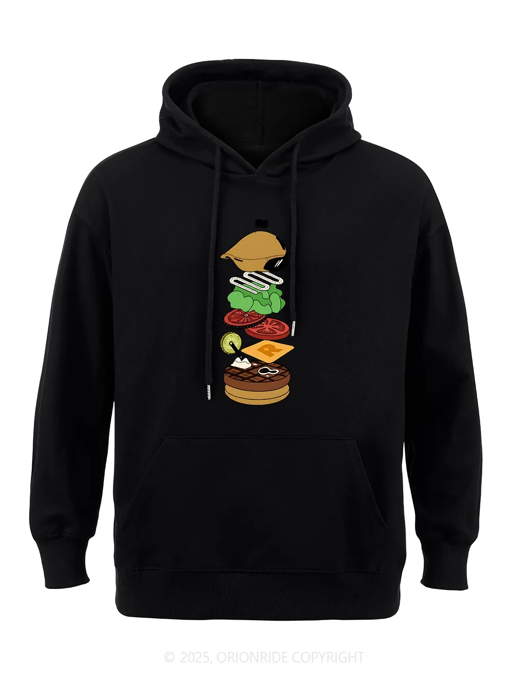 Orionride Delicious Burgers Classic Hoodie sold by Orionride product image thumbnail 5