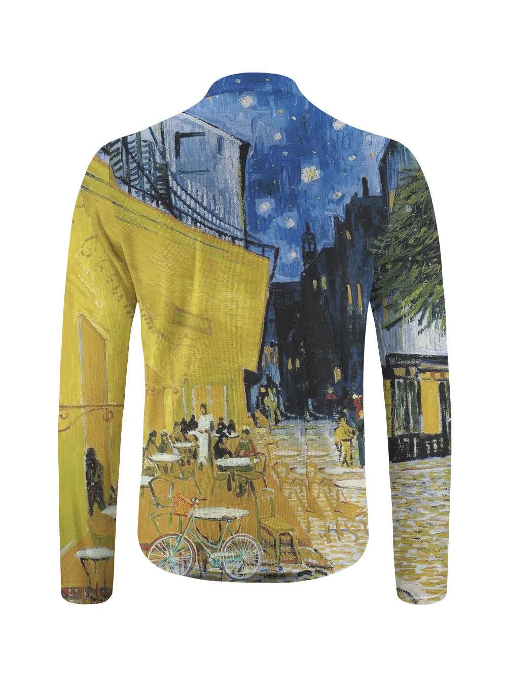 Orionride Van Gogh Clock Long Sleeve Half Zipper Mountain Bike Jersey sold by Orionride product image thumbnail 2