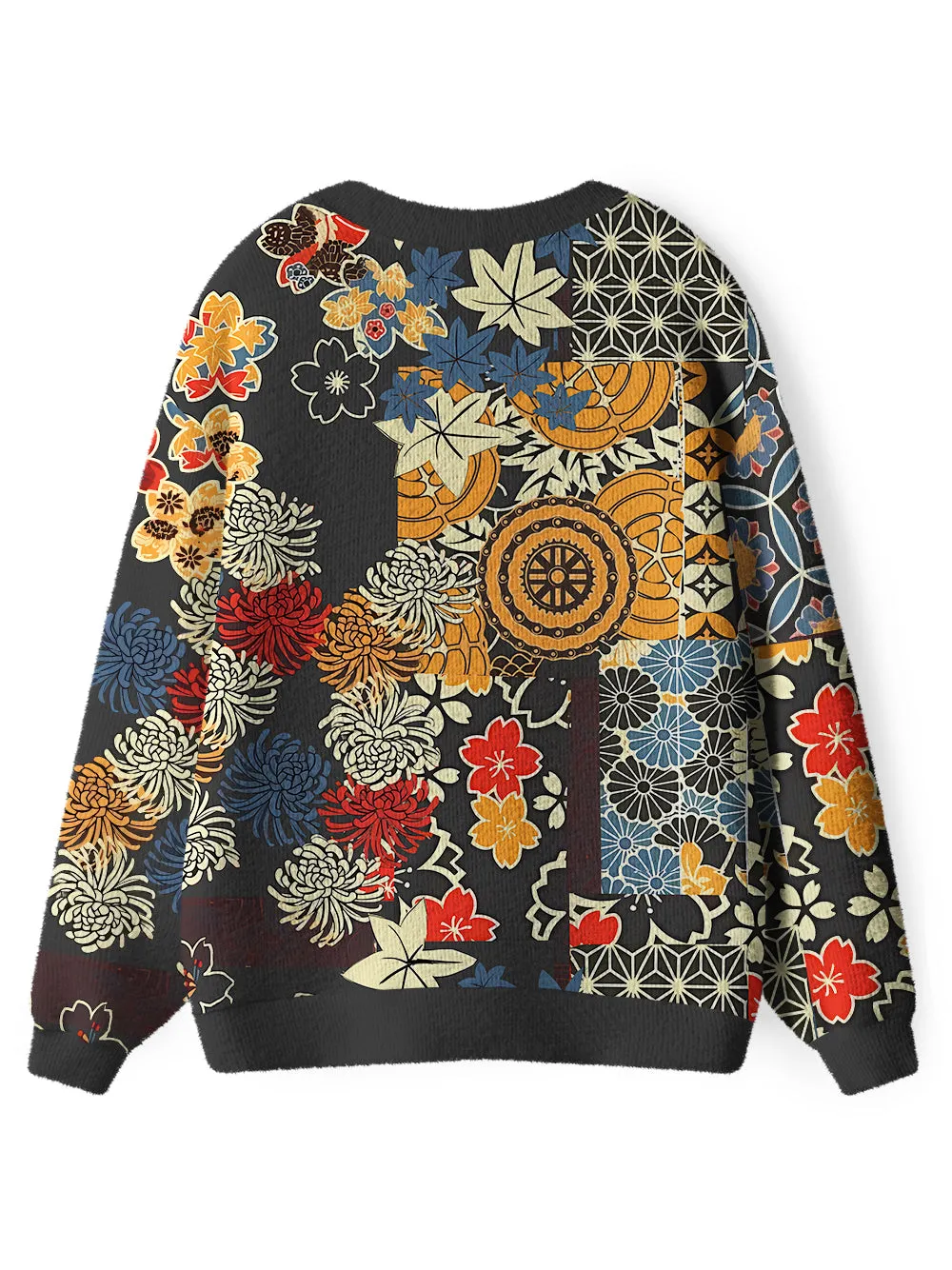 Orionride Unique Gear Flower Men's Cardigan Knit Sweaters sold by Orionride product image thumbnail 2