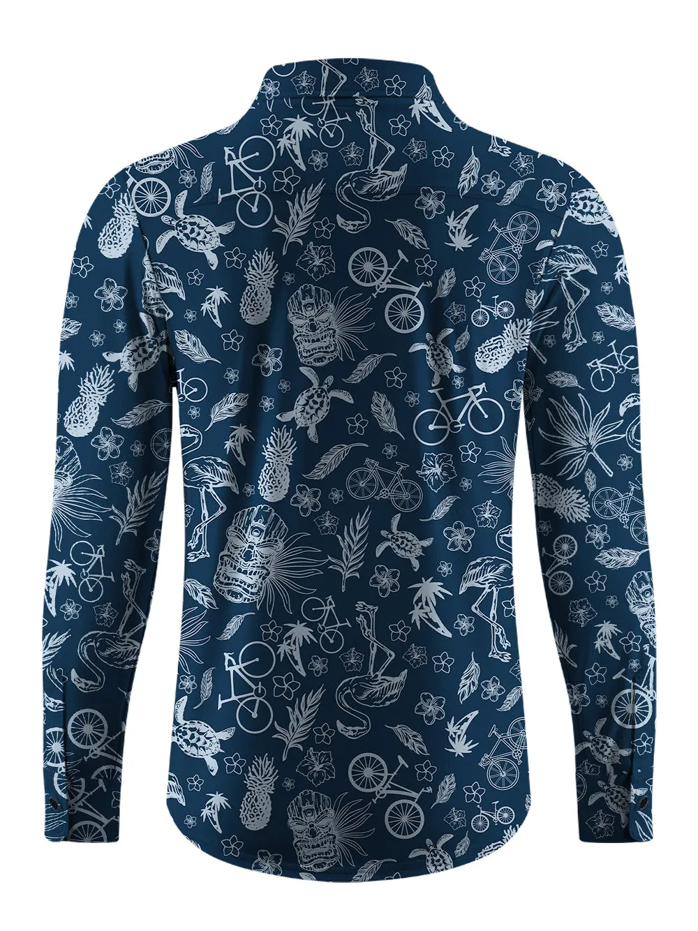 Orionride Marine Life Men's Stretchy Breathable Long Sleeve Gravel Shirt sold by Orionride product image thumbnail 4