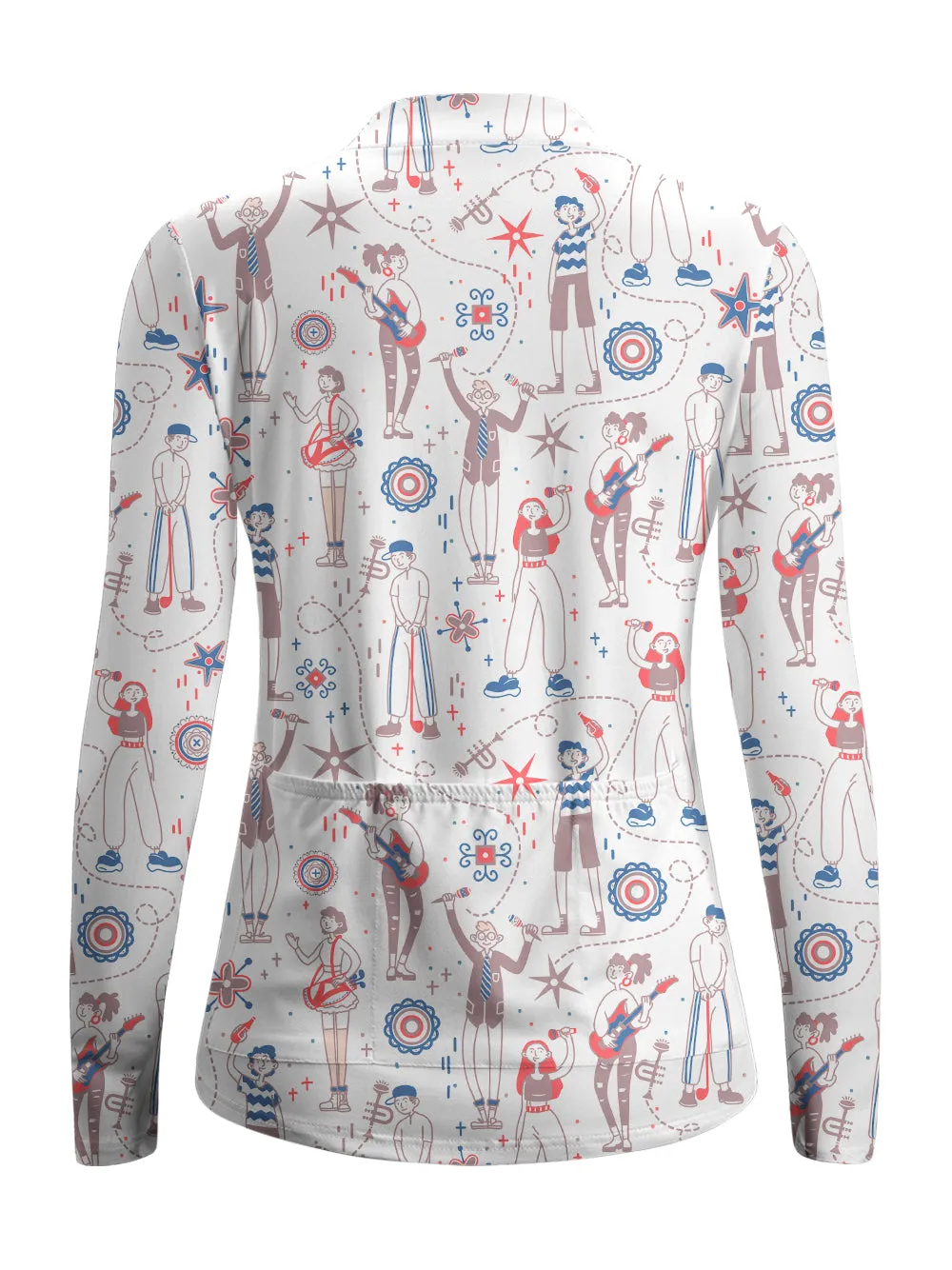 Orionride Laughter And Cheers Women's Quarter Zipper Long Sleeve Jersey sold by Orionride product image thumbnail 3