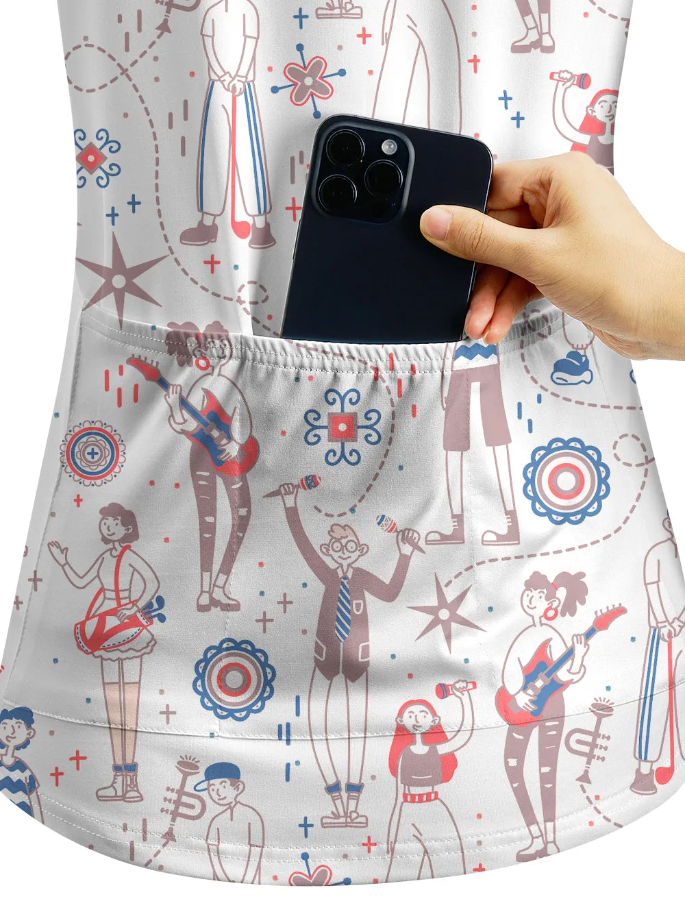 Orionride Laughter And Cheers Women's Quarter Zipper Long Sleeve Jersey sold by Orionride product image thumbnail 4