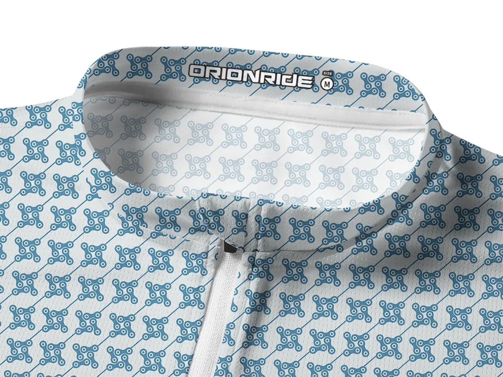 Orionride Square Chain Long Sleeve Half Zipper Mountain Bike Jersey sold by Orionride product image thumbnail 3