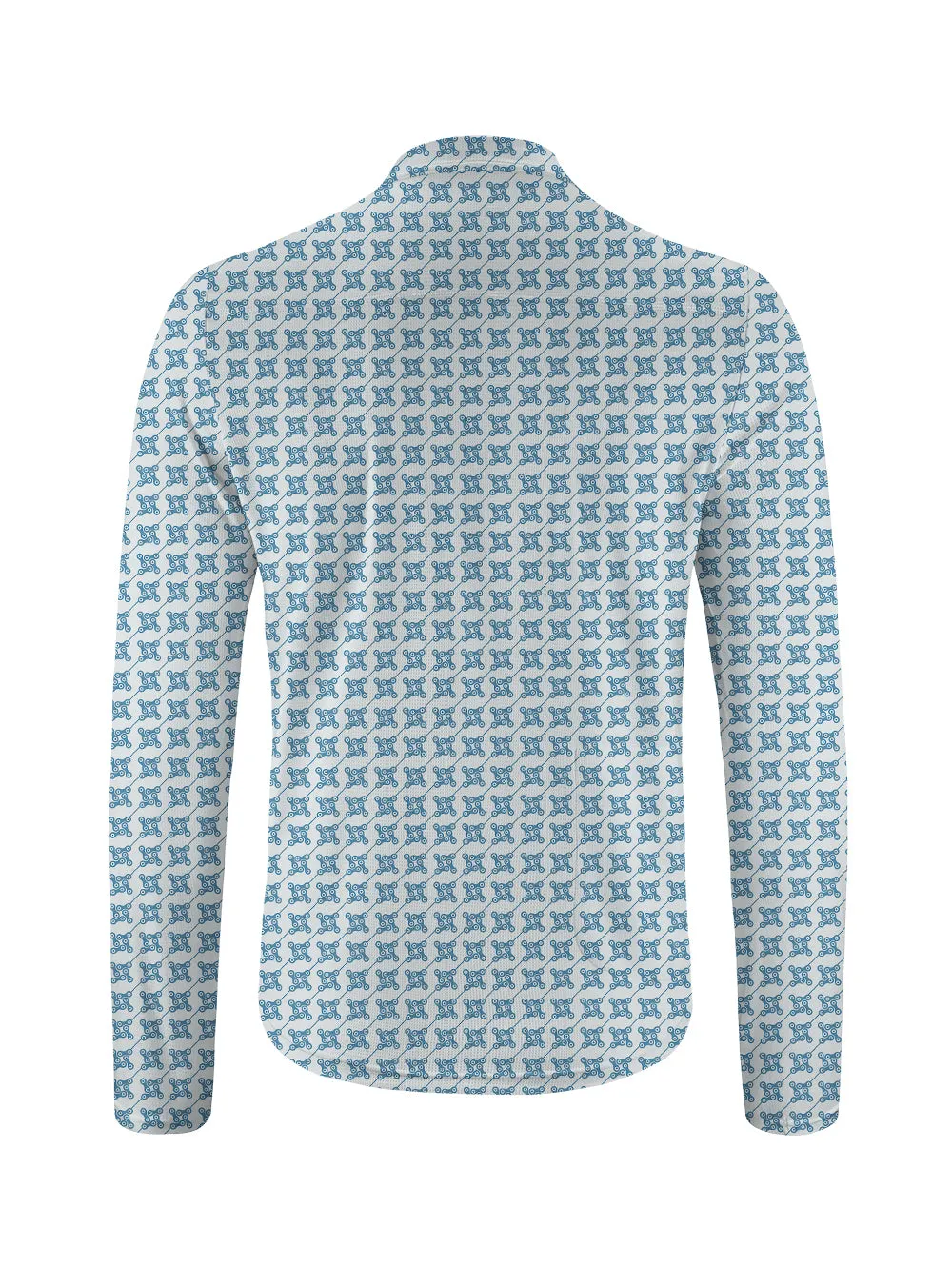 Orionride Square Chain Long Sleeve Half Zipper Mountain Bike Jersey sold by Orionride product image thumbnail 2