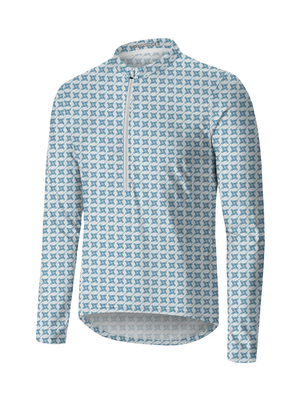 Orionride Square Chain Long Sleeve Half Zipper Mountain Bike Jersey sold by Orionride