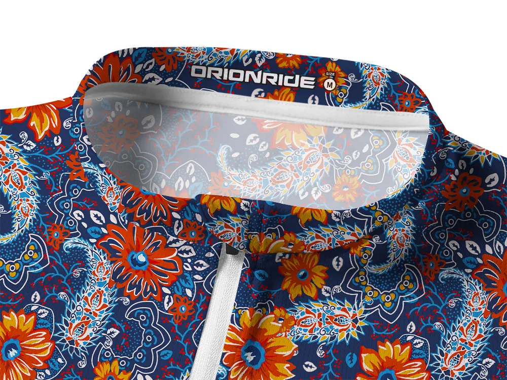 Orionride Sunset Garden Long Sleeve Half Zipper Mountain Bike Jersey sold by Orionride product image thumbnail 3