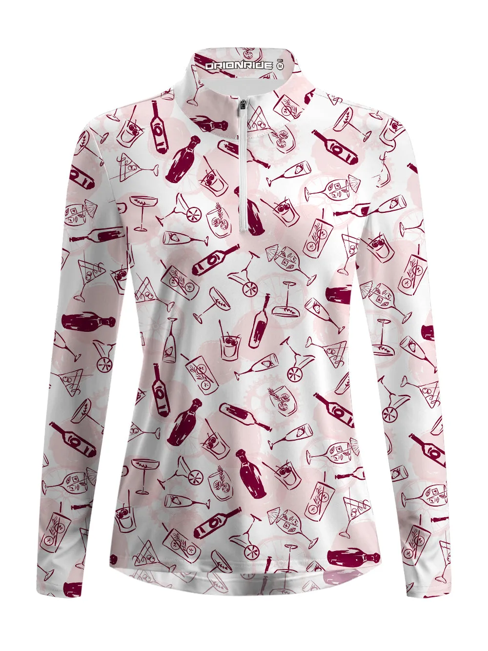 Orionride Beer House Women's Quarter Zipper Long Sleeve Jersey sold by Orionride product image thumbnail 2