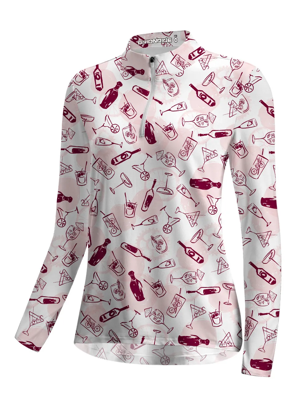 Orionride Beer House Women's Quarter Zipper Long Sleeve Jersey sold by Orionride