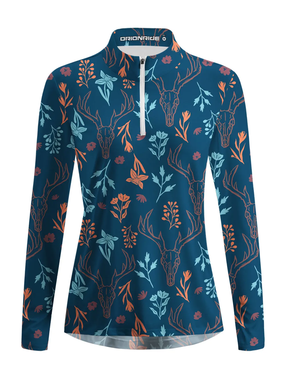 Orionride Forest Riddles Women's Quarter Zipper Long Sleeve Jersey sold by Orionride product image thumbnail 2
