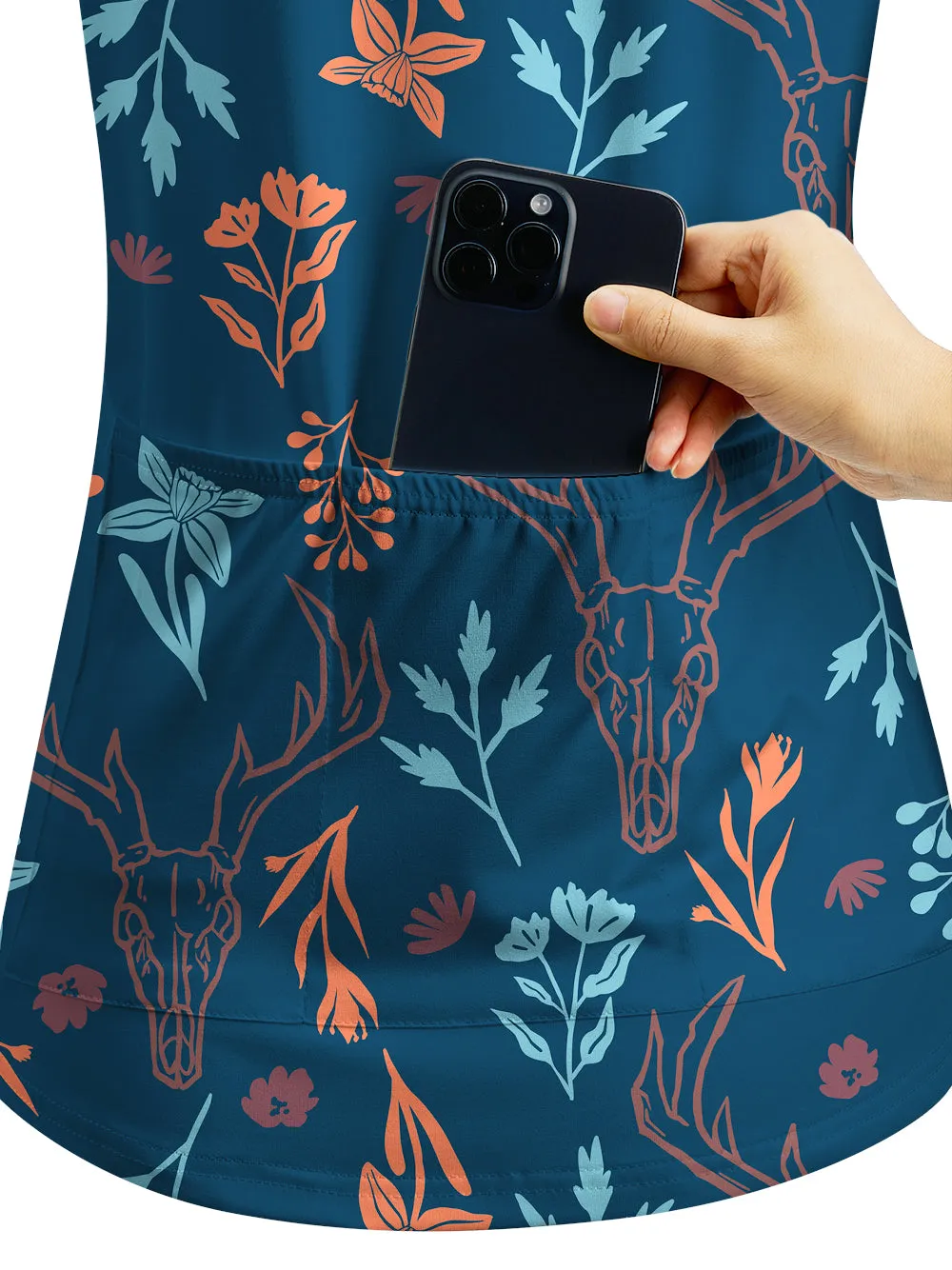 Orionride Forest Riddles Women's Quarter Zipper Long Sleeve Jersey sold by Orionride product image thumbnail 4