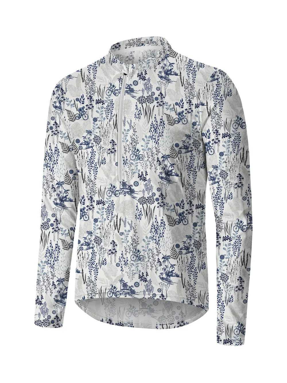 Orionride Dense Forest Long Sleeve Half Zipper Mountain Bike Jersey sold by Orionride