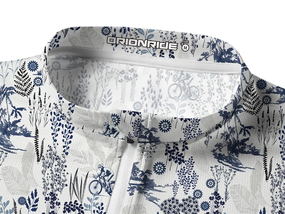 Orionride Dense Forest Long Sleeve Half Zipper Mountain Bike Jersey sold by Orionride product image thumbnail 3