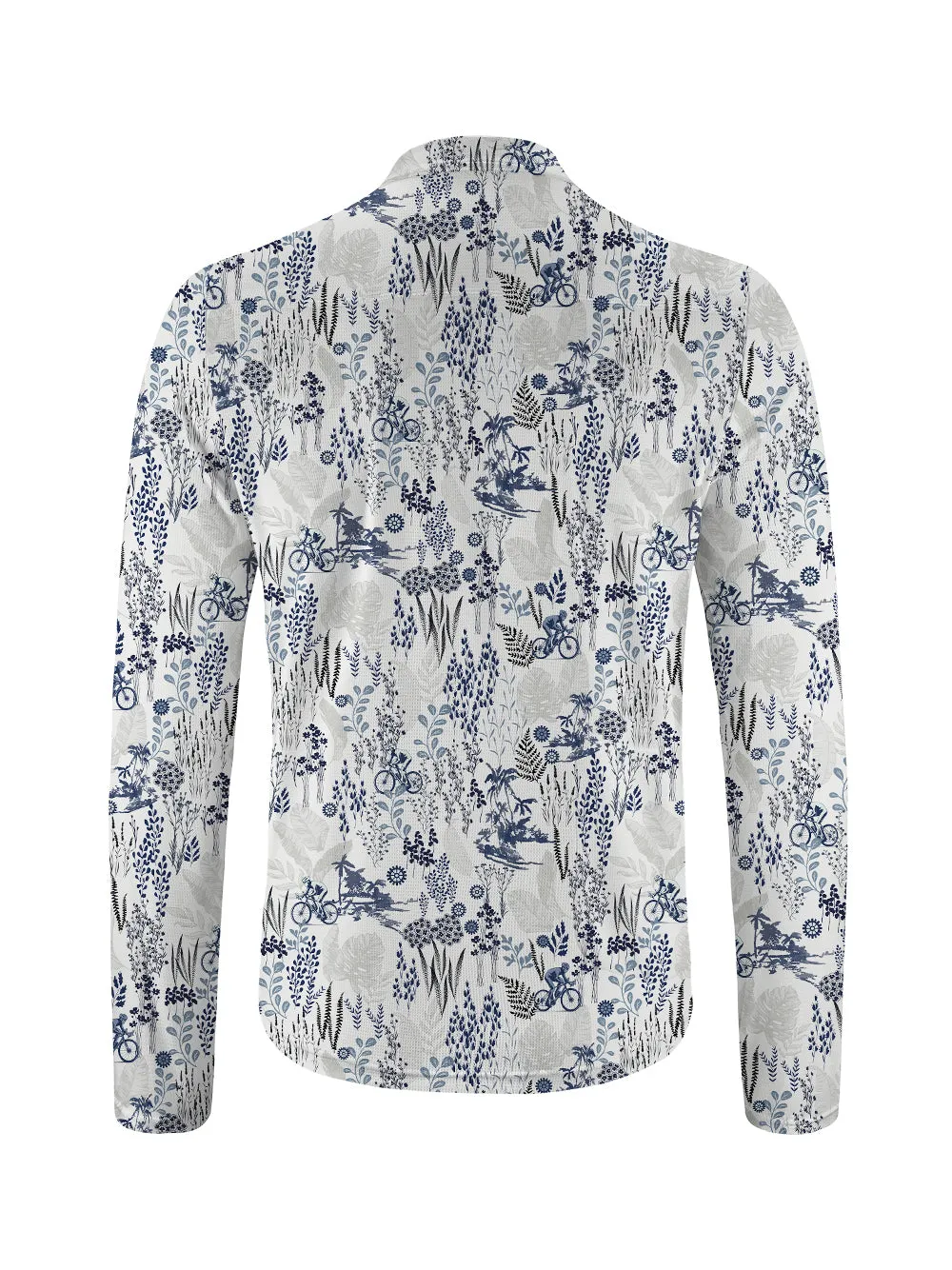 Orionride Dense Forest Long Sleeve Half Zipper Mountain Bike Jersey sold by Orionride product image thumbnail 2