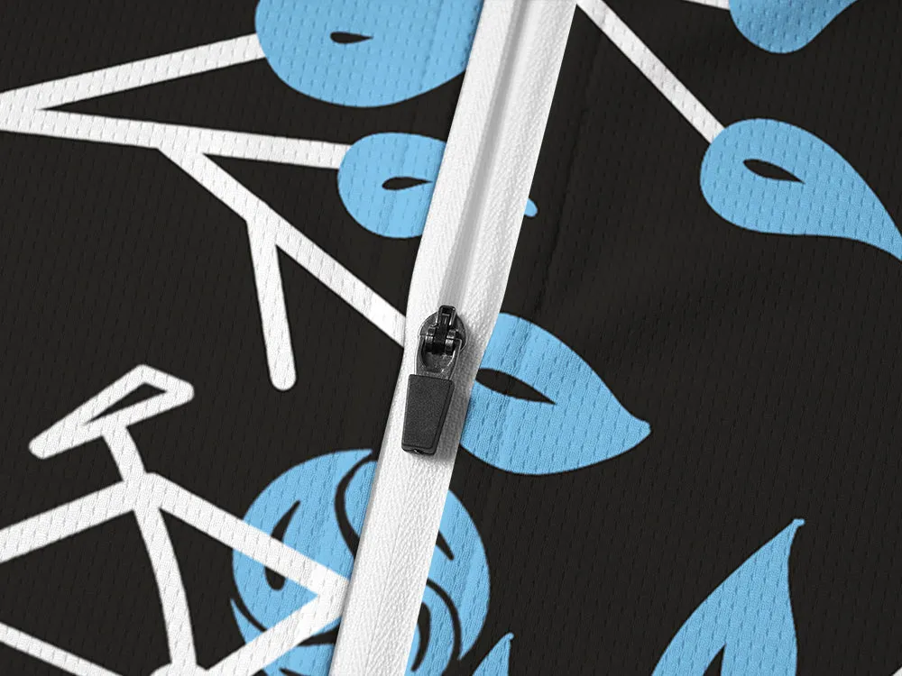 Orionride Quiet Forest Long Sleeve Half Zipper Mountain Bike Jersey sold by Orionride product image thumbnail 4