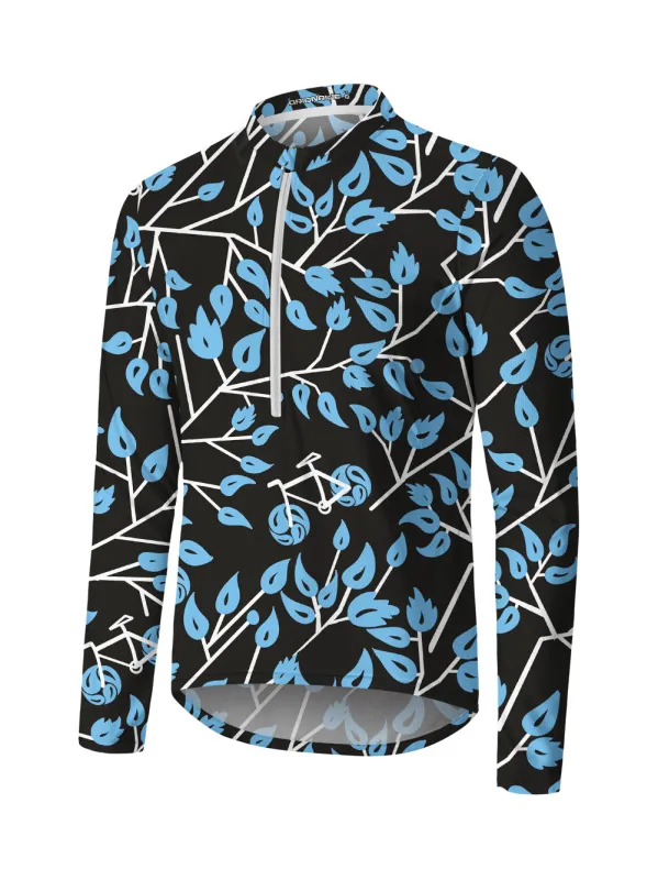 Orionride Quiet Forest Long Sleeve Half Zipper Mountain Bike Jersey sold by Orionride