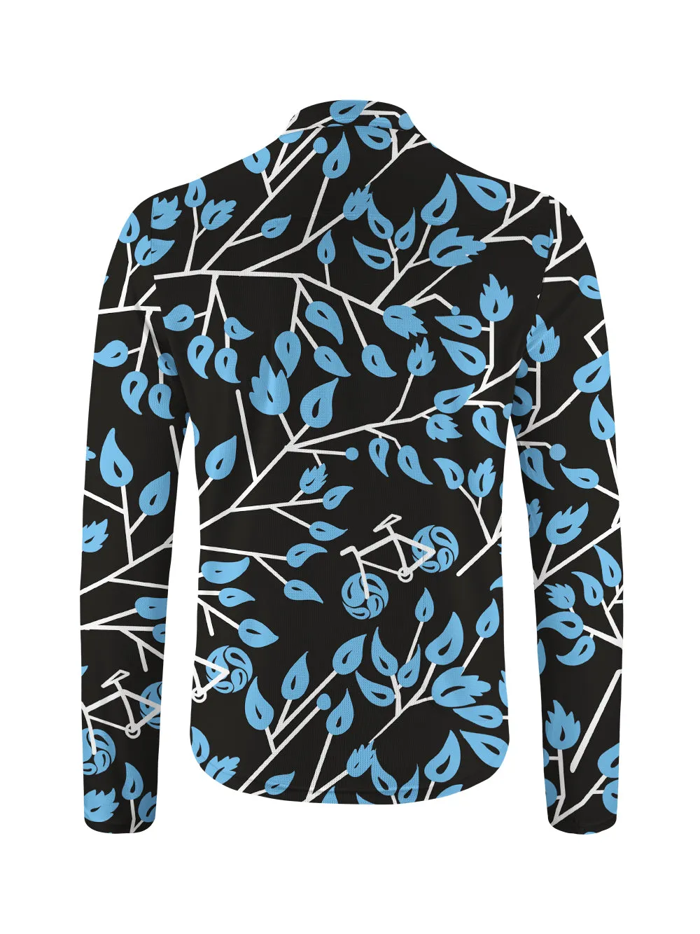 Orionride Quiet Forest Long Sleeve Half Zipper Mountain Bike Jersey sold by Orionride product image thumbnail 2