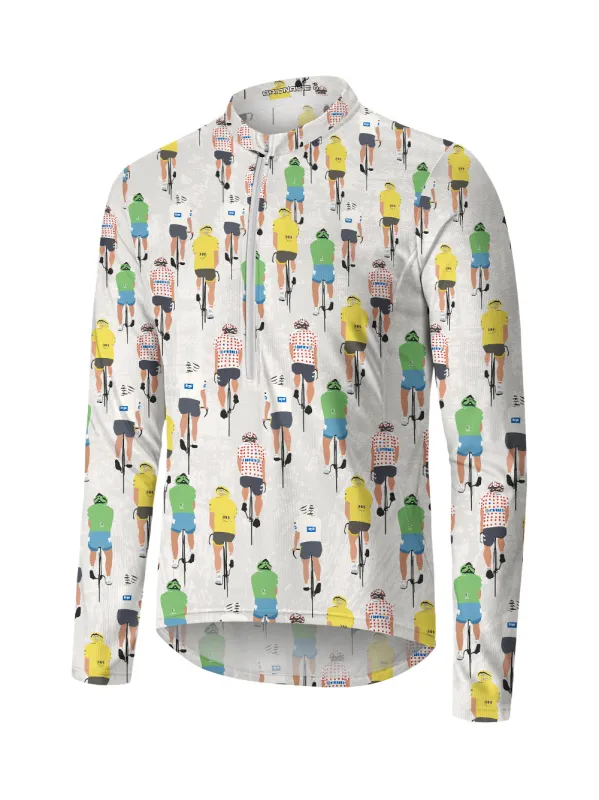 Orionride Champion Journey Long Sleeve Half Zipper Mountain Bike Jersey sold by Orionride