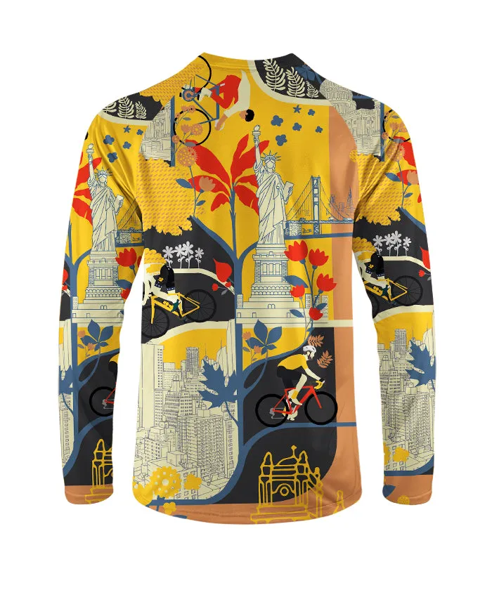 Orionride Cycling Scenery Long Sleeve Downhill Jersey sold by Orionride product image thumbnail 3