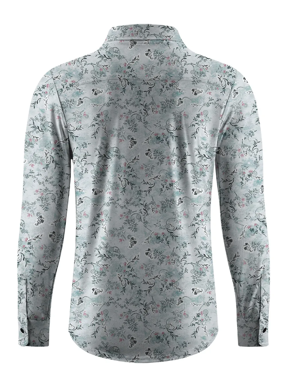 Orionride Whispering Leaves Men's Stretchy Breathable Long Sleeve Gravel Shirt sold by Orionride product image thumbnail 5