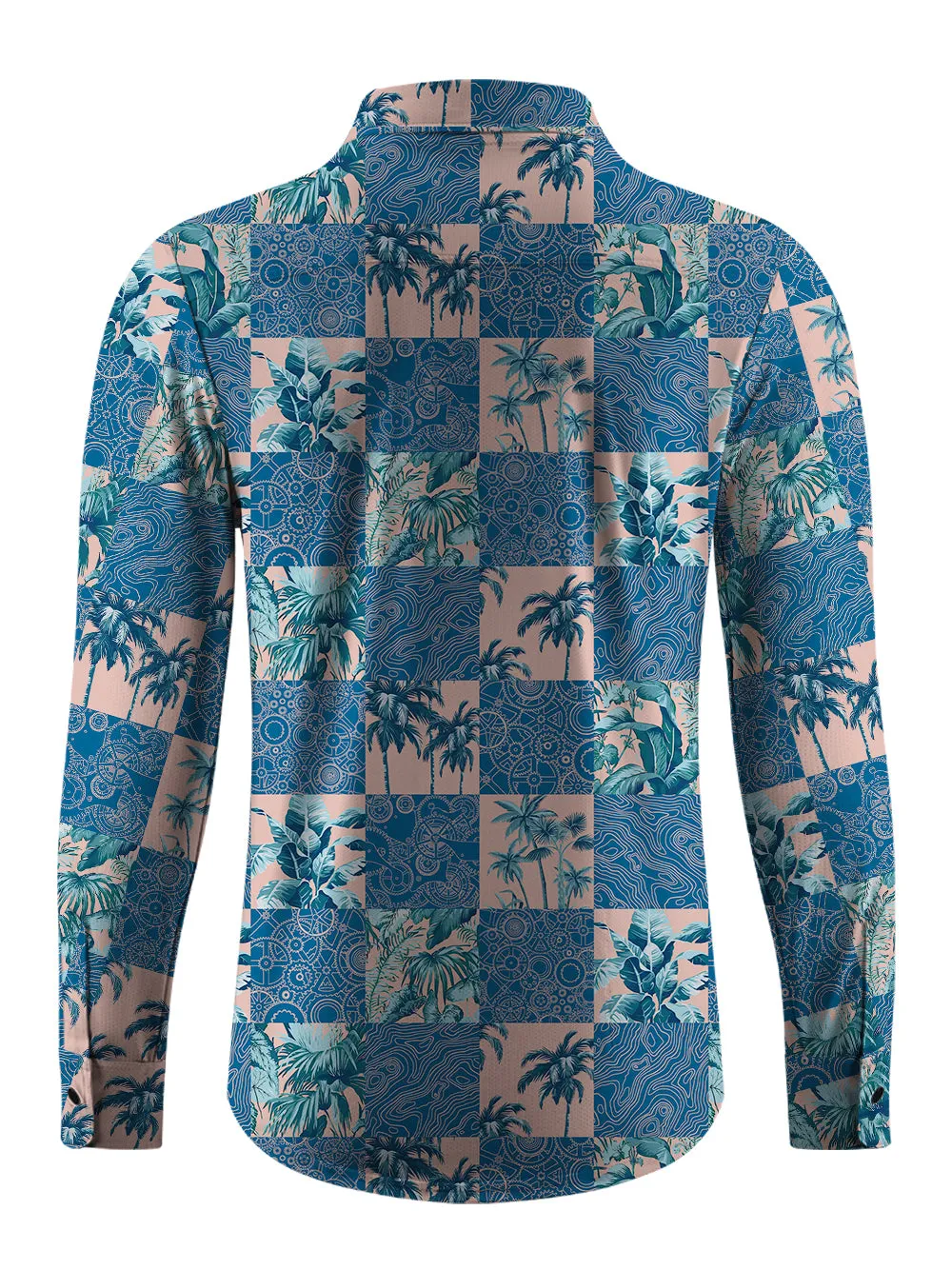 Orionride Passionate Coconut Men's Stretchy Breathable Long Sleeve Gravel Shirt sold by Orionride product image thumbnail 4