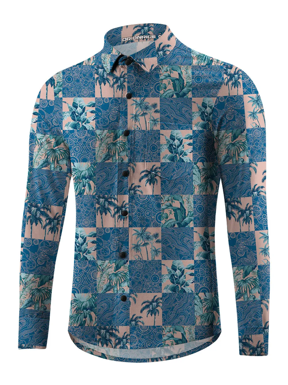 Orionride Passionate Coconut Men's Stretchy Breathable Long Sleeve Gravel Shirt sold by Orionride product image thumbnail 3