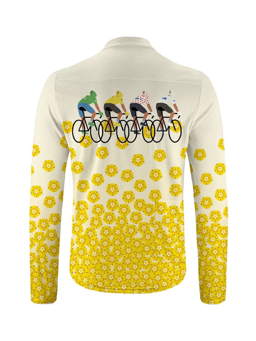 Orionride Pedal To The Bloom Long Sleeve Half Zipper Mountain Bike Jersey sold by Orionride product image thumbnail 2