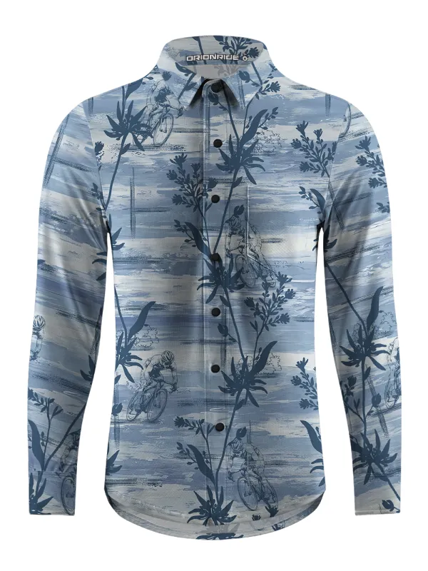 Orionride Bay Adventure Men's Stretchy Breathable Long Sleeve Gravel Shirt sold by Orionride